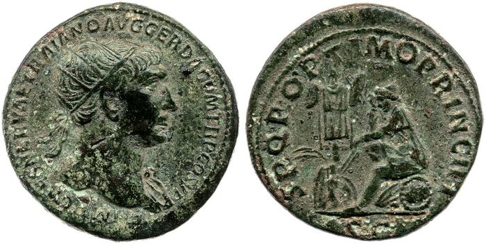 RIC II Trajan 563, реверс, bm