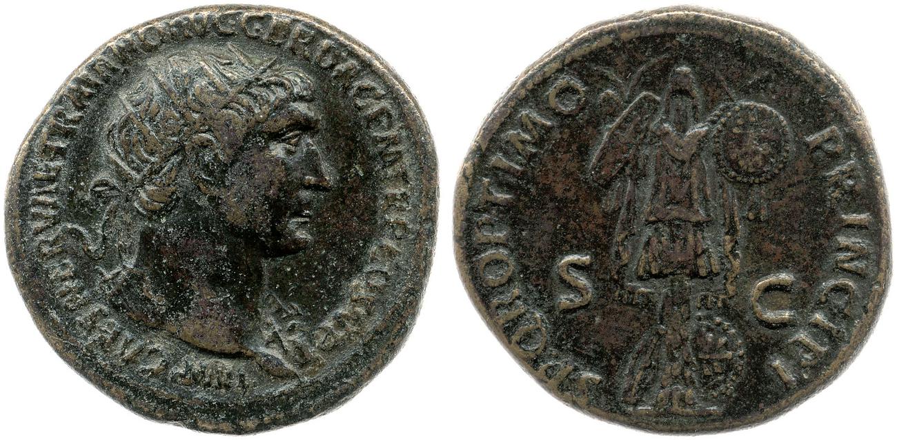 RIC II Trajan 586, аверс, bm