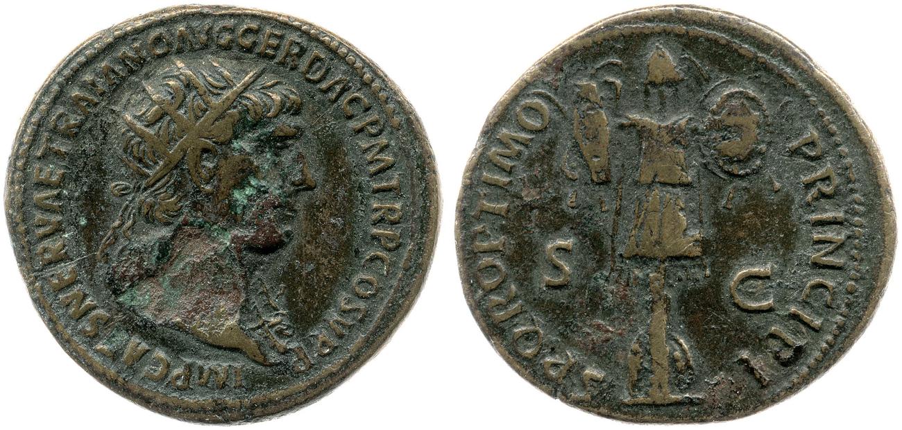 RIC II Trajan 586, аверс, bm