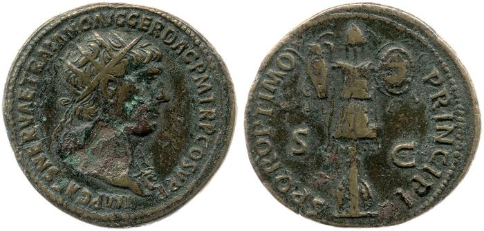RIC II Trajan 586, реверс, bm