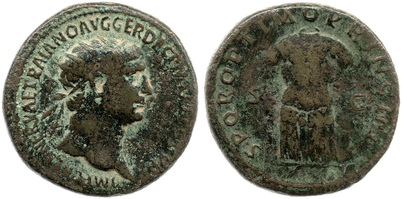 RIC II Trajan 582, аверс, bm