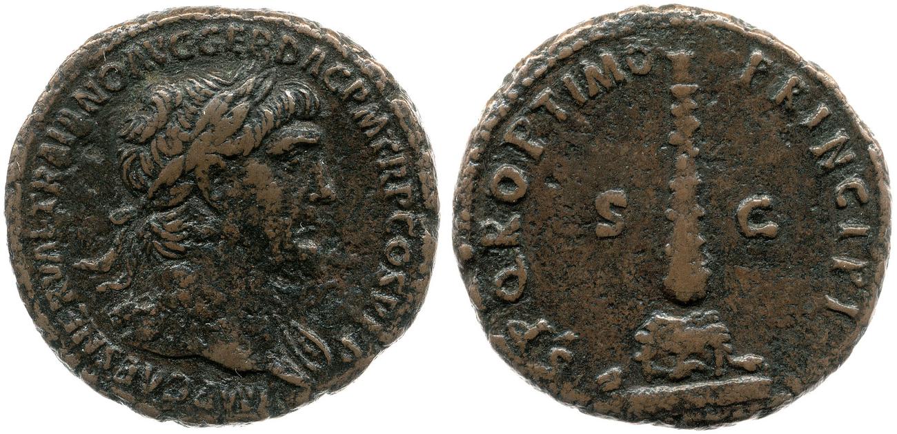 RIC II Trajan 581, аверс, bm