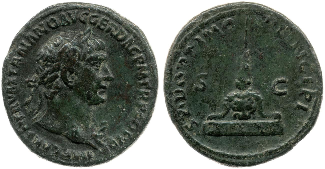 RIC II Trajan 581, аверс, bm
