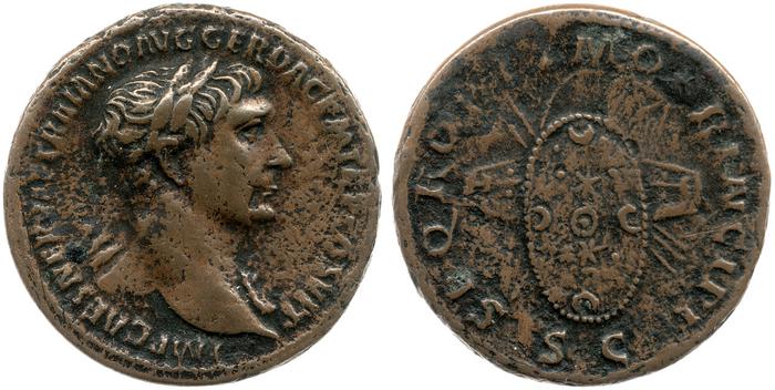 RIC II Trajan 584, реверс, bm