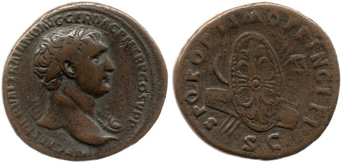 RIC II Trajan 584, реверс, bm
