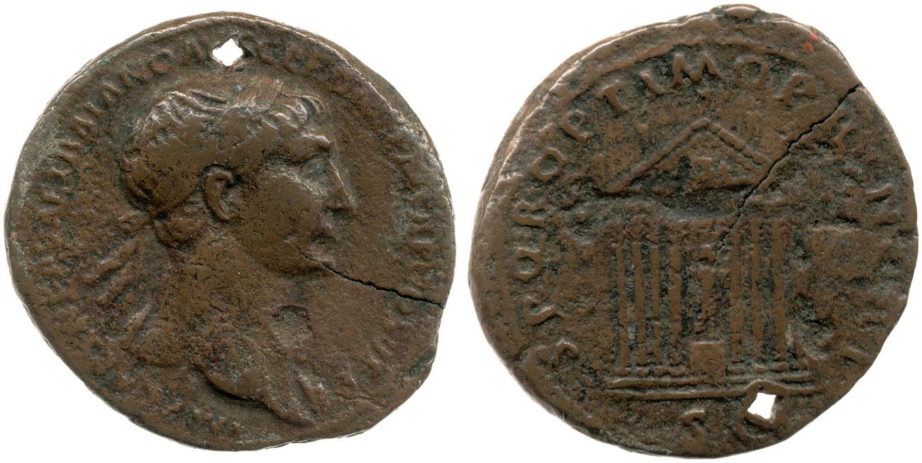 RIC II Trajan 575, аверс, bm