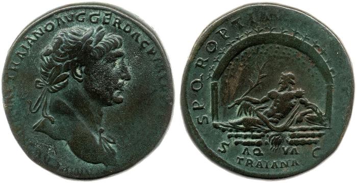 RIC II Trajan 607, реверс, Британский музей