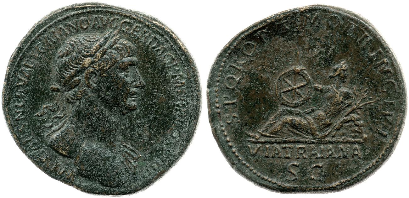RIC II Trajan 636, аверс, bm