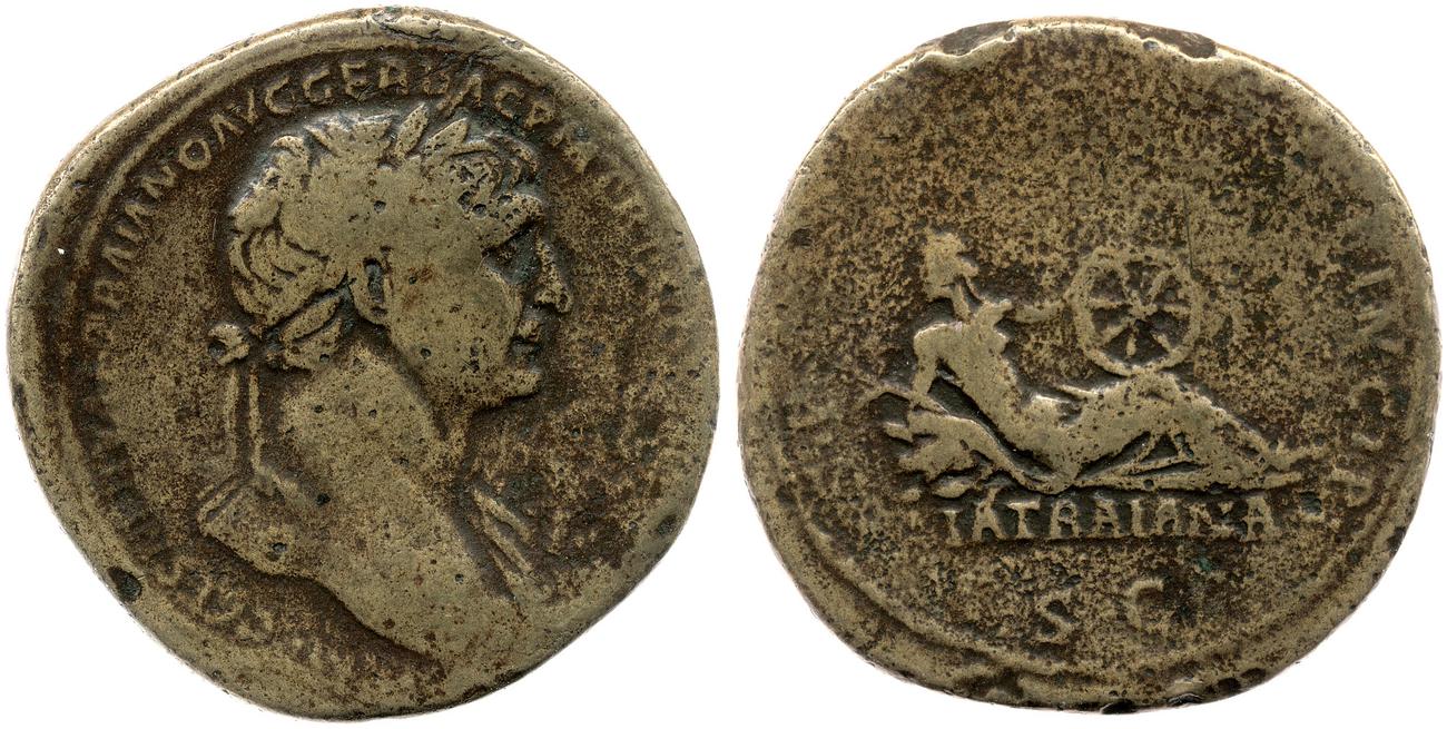 RIC II Trajan 636, аверс, bm