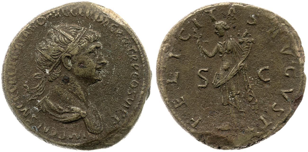 RIC II Trajan 626, аверс, bm