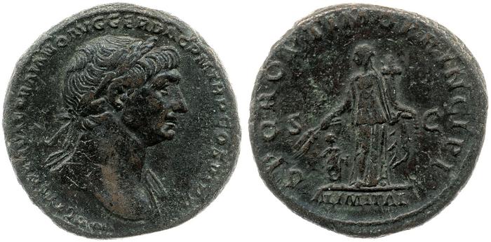 RIC II Trajan 604, реверс, Британский музей