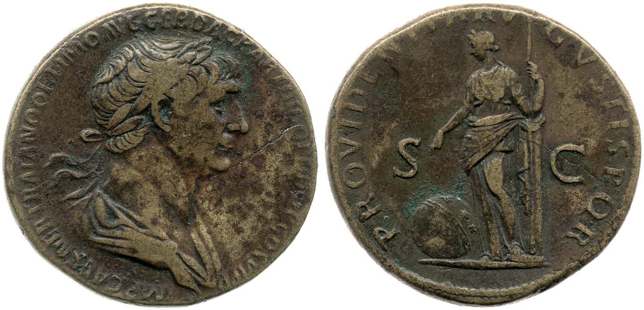 RIC II Trajan 663, аверс, bm