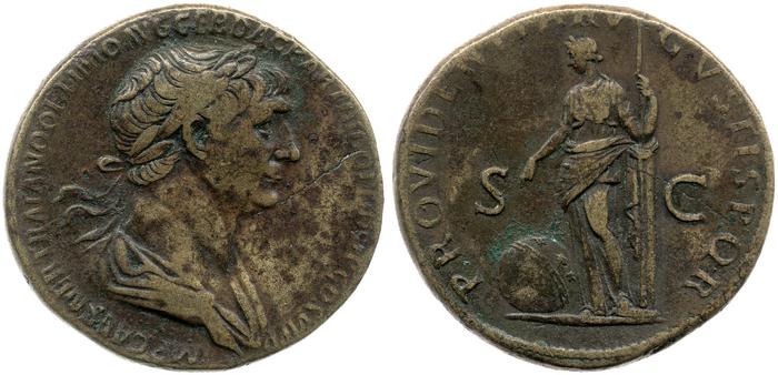 RIC II Trajan 663, реверс, bm