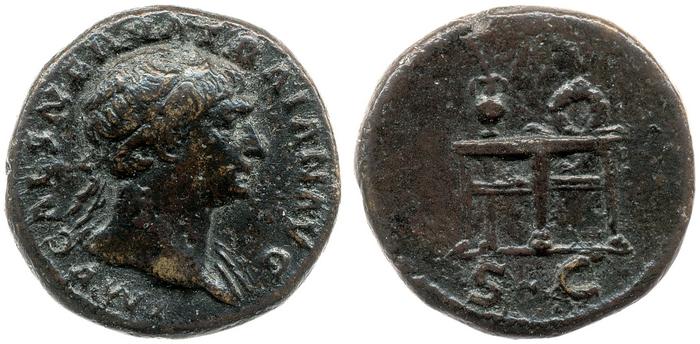RIC II Trajan 687, реверс, bm