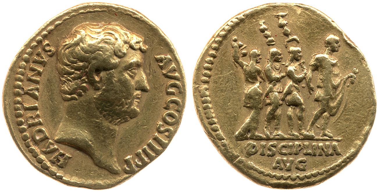 obverse RIC II, Part 3 (second edition) Hadrian 1587