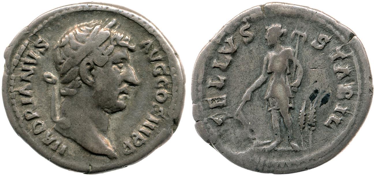 RIC II, Part 3 (second edition) Hadrian 2052, аверс, bm
