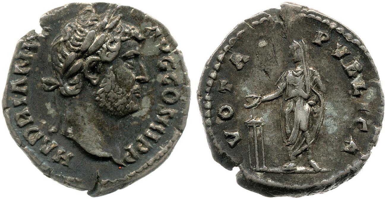 obverse RIC II, Part 3 (second edition) Hadrian 2325