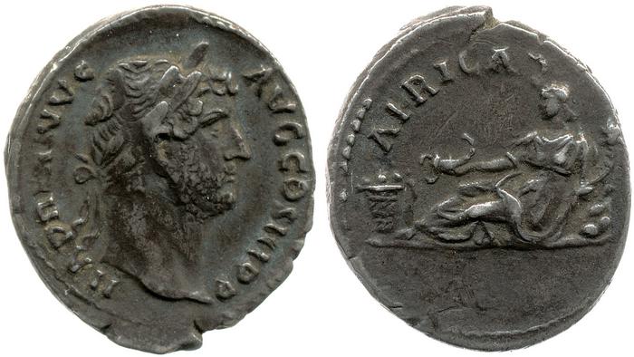 RIC II, Part 3 (second edition) Hadrian 1494, реверс, bm