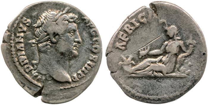 RIC II, Part 3 (second edition) Hadrian 1494, реверс, bm
