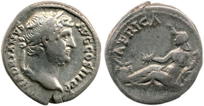 RIC II, Part 3 (second edition) Hadrian 1494, реверс, bm