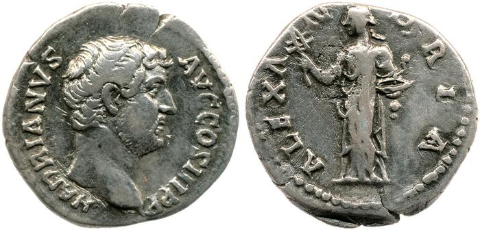 RIC II, Part 3 (second edition) Hadrian 1502, реверс, bm