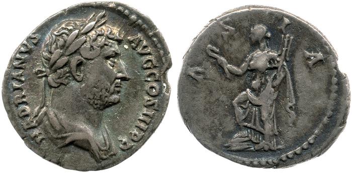 реверс RIC II, Part 3 (second edition) Hadrian 1509