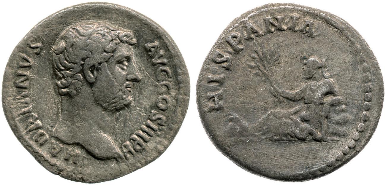 RIC II, Part 3 (second edition) Hadrian 1535, аверс, Британский музей