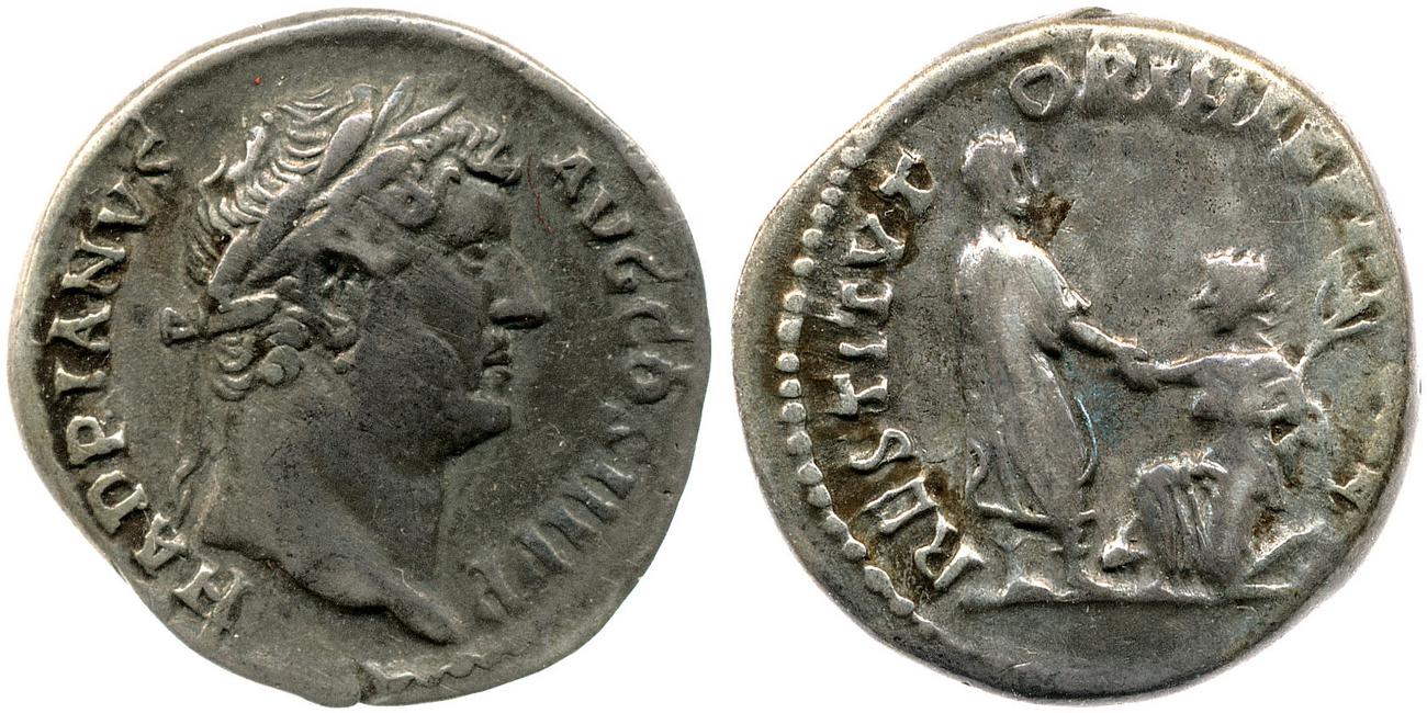 RIC II, Part 3 (second edition) Hadrian 1584, аверс, bm