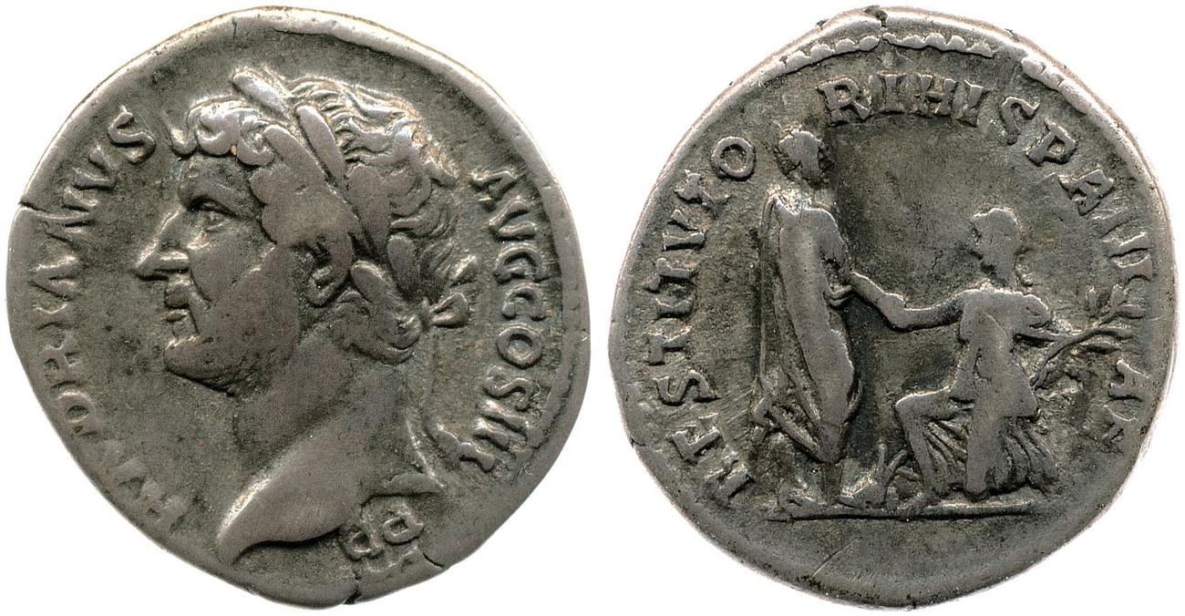 obverse RIC II, Part 3 (second edition) Hadrian 1585