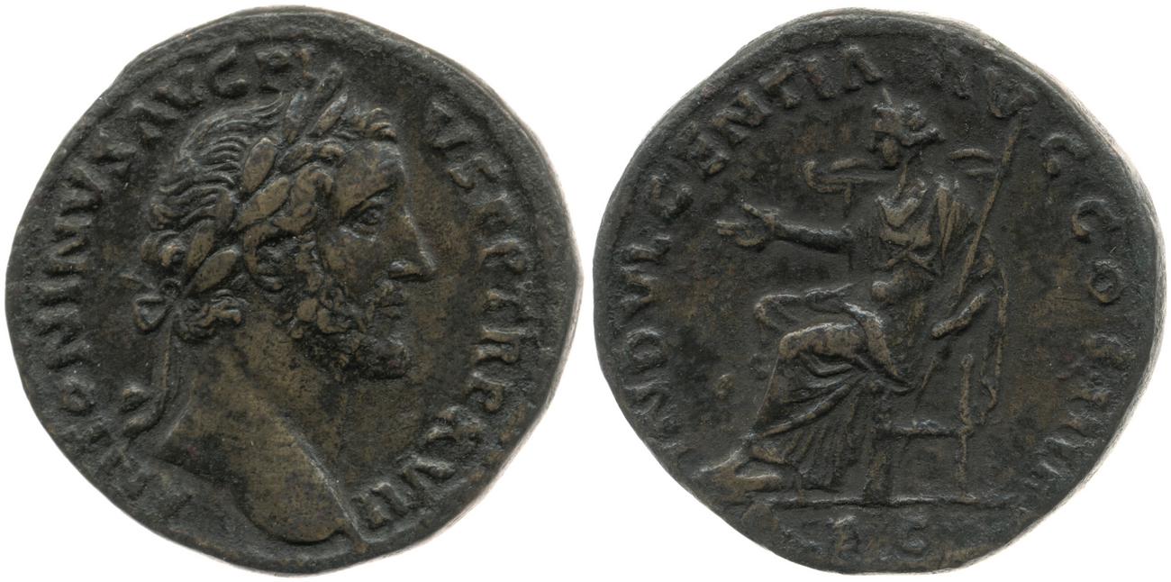 RIC III Antoninus Pius 914, аверс, bm