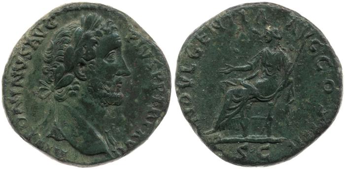 RIC III Antoninus Pius 914, реверс, bm