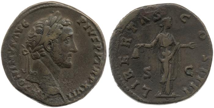 реверс RIC III Antoninus Pius 916A
