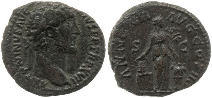 RIC III Antoninus Pius 921, реверс, bm