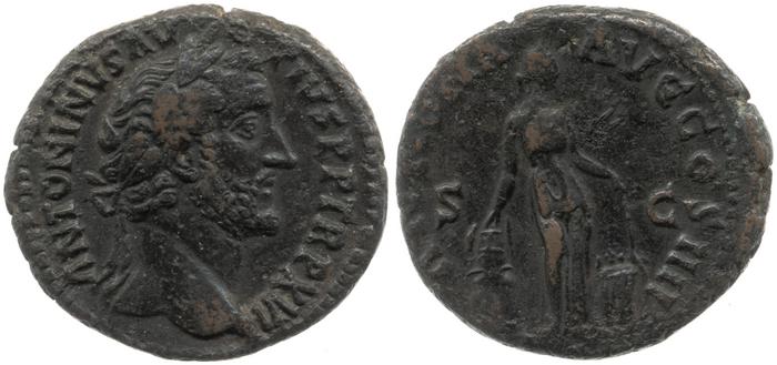 RIC III Antoninus Pius 921, реверс, bm