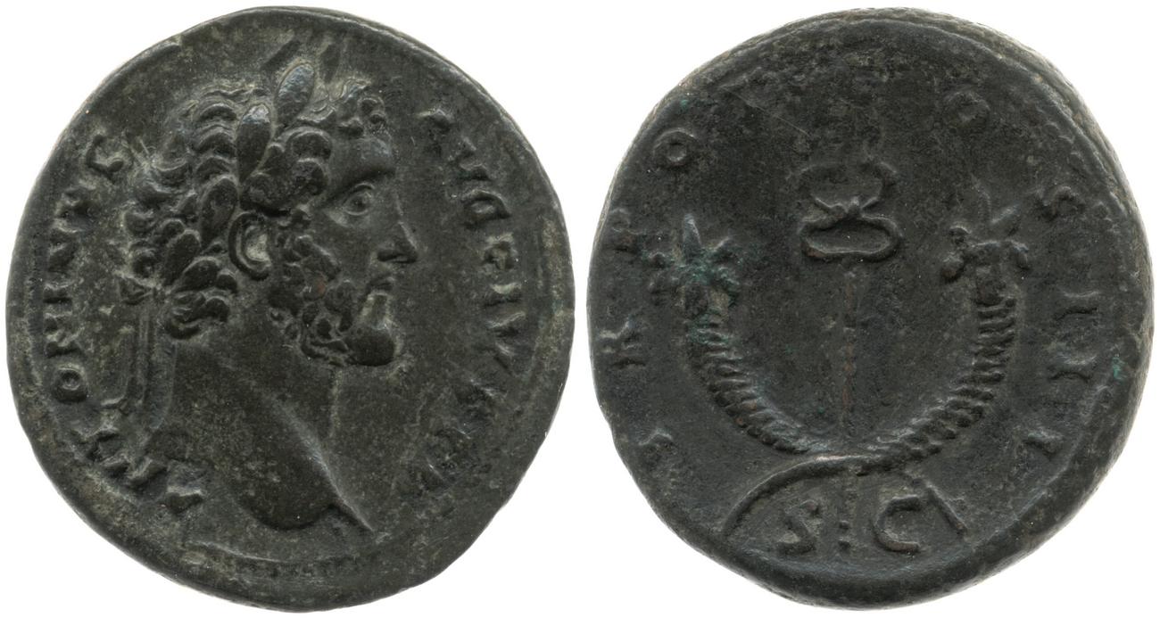 RIC III Antoninus Pius 705A, аверс, Британский музей
