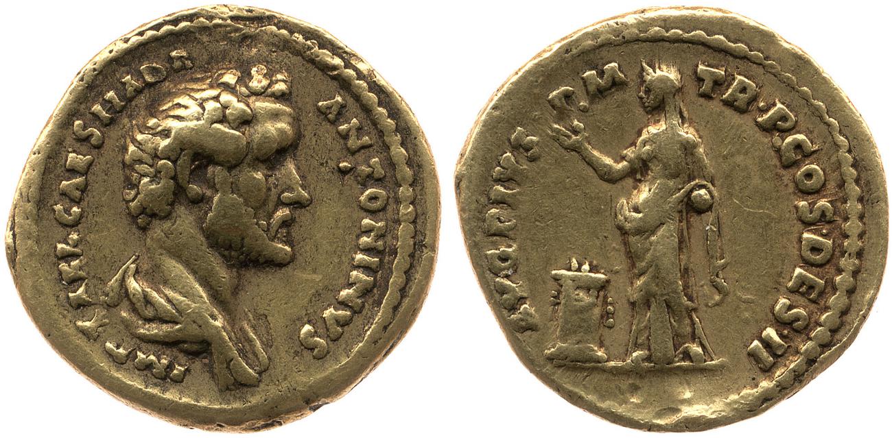 аверс RIC III Antoninus Pius 14b