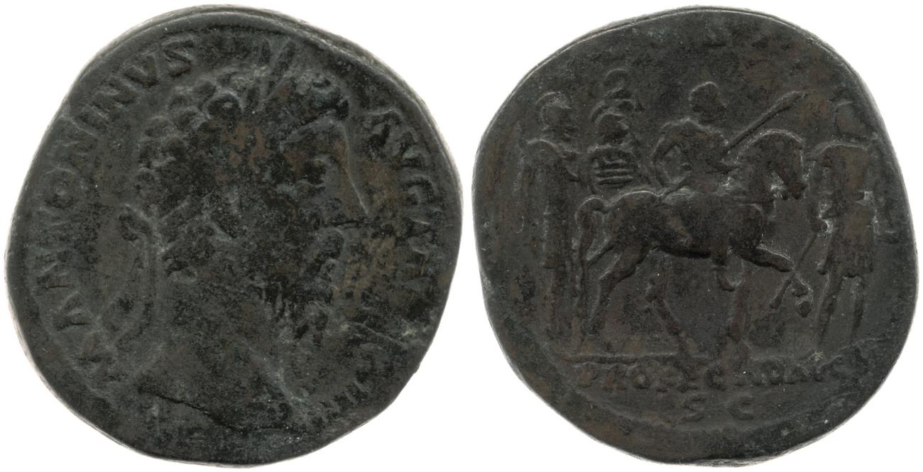 RIC III Marcus Aurelius 978, аверс, bm