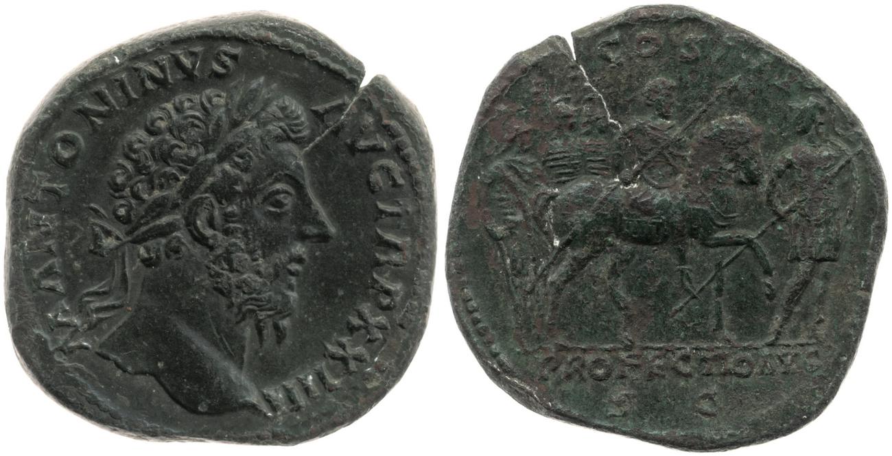 аверс RIC III Marcus Aurelius 977