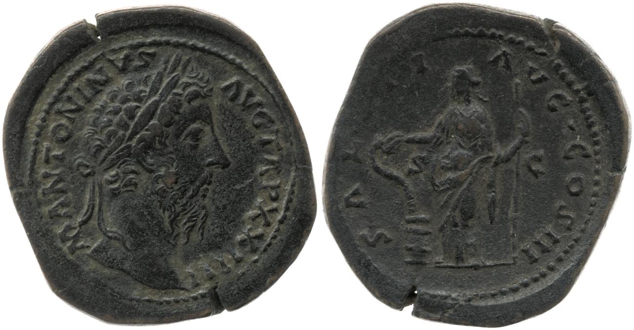 аверс RIC III Marcus Aurelius 979