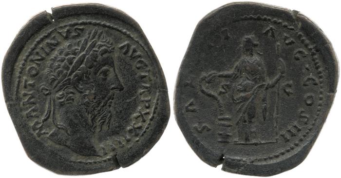 реверс RIC III Marcus Aurelius 979