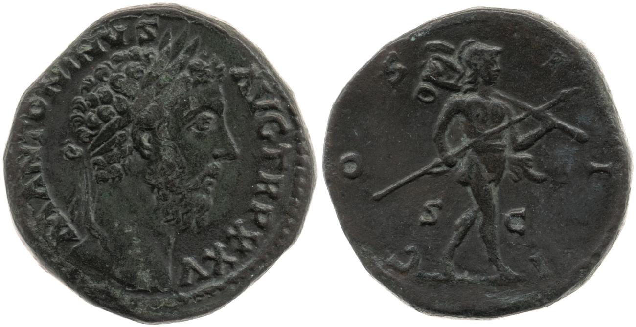 аверс RIC III Marcus Aurelius 992