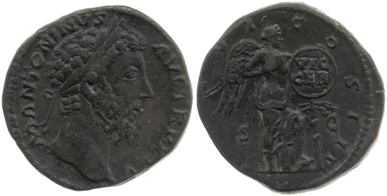 аверс RIC III Marcus Aurelius 1001