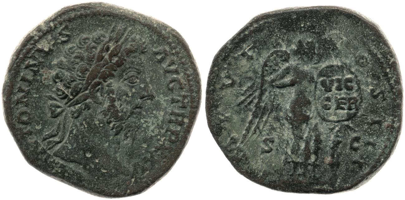 RIC III Marcus Aurelius 1001, аверс, bm