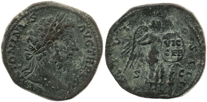 RIC III Marcus Aurelius 1001, реверс, bm