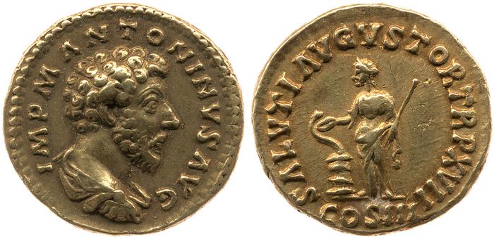 RIC III Marcus Aurelius 77, реверс, Британский музей