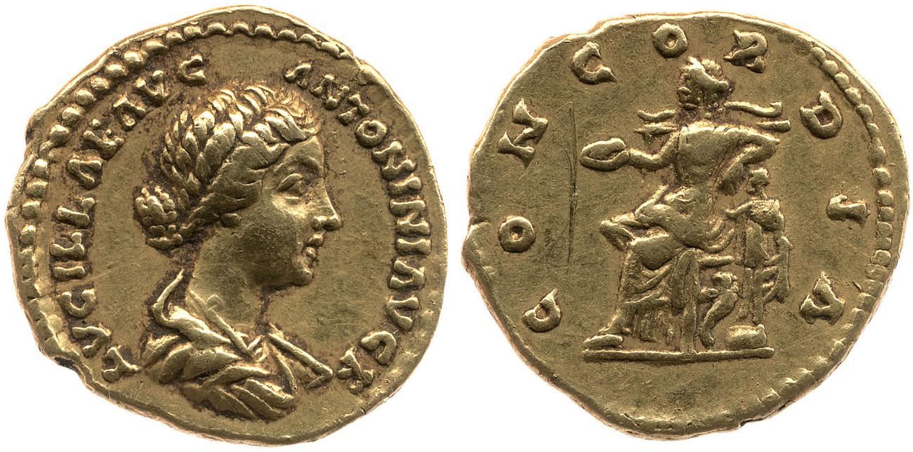 аверс RIC III Marcus Aurelius 756
