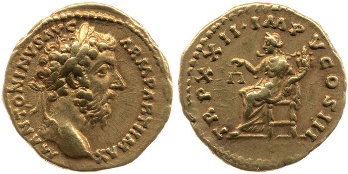 реверс RIC III Marcus Aurelius 189