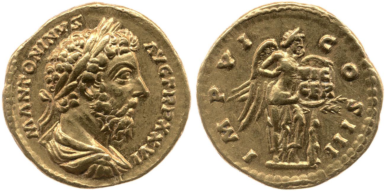RIC III Marcus Aurelius 256, аверс, Британский музей