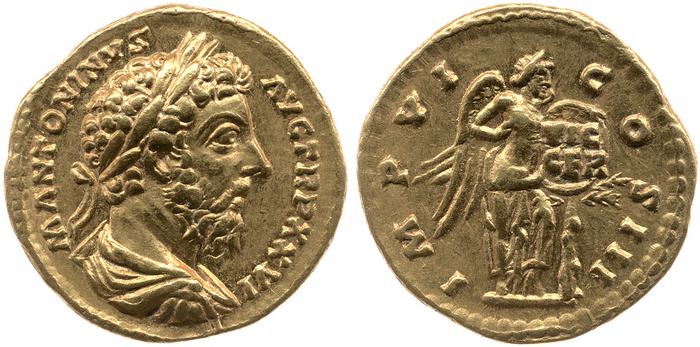 RIC III Marcus Aurelius 256, реверс, Британский музей