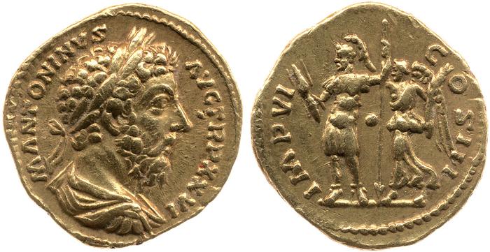 RIC III Marcus Aurelius 264, реверс, Британский музей
